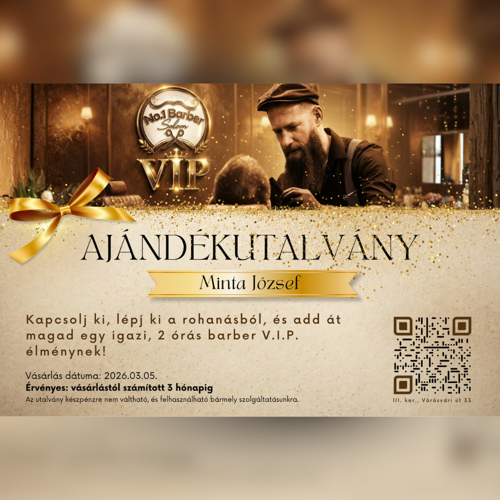 AJÁNDÉKUTALVÁNY V.I.P.